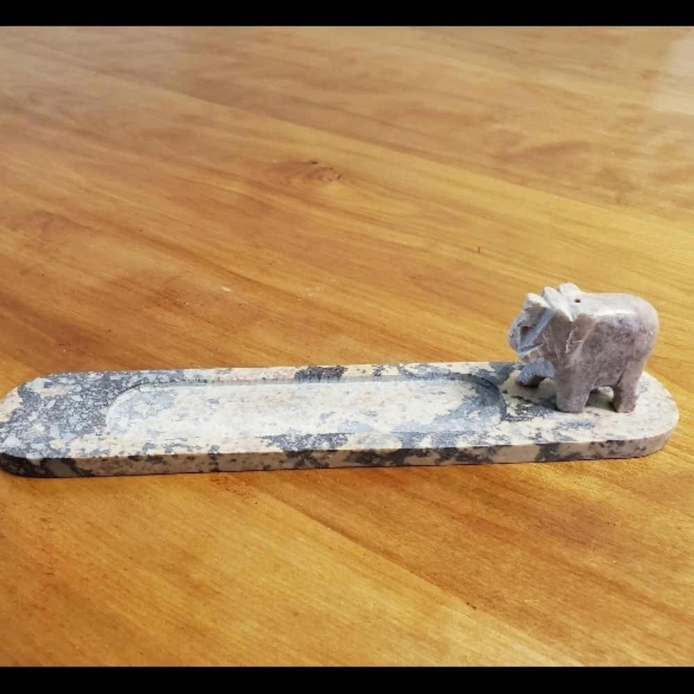 Elephant Stone Incense Holder Handmade In India